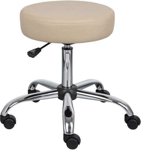 Boss Caressoft Medical Stool [B240-BG] Boss Office Products Beige Drafting Chair B240-BG