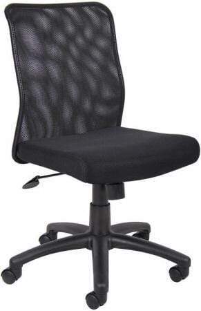 Boss Economy Mesh Back Task Chair [B6105] Boss Office Products No Arms Mesh Chair B6105