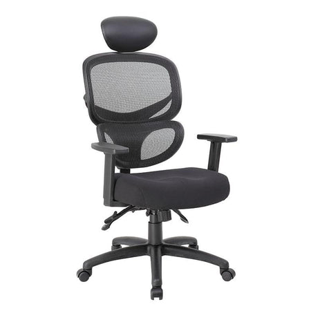 Boss Ergonomic Mesh Back Office Chair [B6338] Boss Office Products No Seat Slider / Add Headrest (+19.99) Mesh Chair B6338-HR