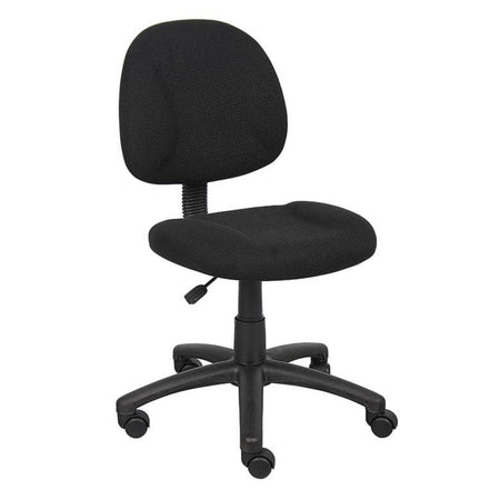 Boss Fabric Computer Chair [B315] Boss Office Products Black Tweed BK / No Arms / Standard Rolling (included) Home Office Chair B315-BK