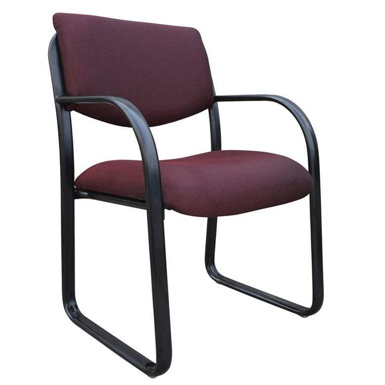 Boss Fabric Guest Chair [B9521] Boss Office Products Burgundy BY Guest Chair B9521-BY
