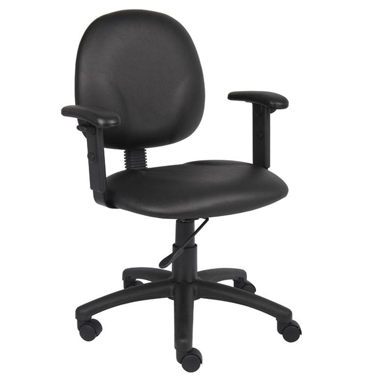 Boss Fabric Office Task Chair [B9090] Boss Office Products Black CS (+$3) / Adjustable Arms -9091 (+$15) Task Chair B9091-CS