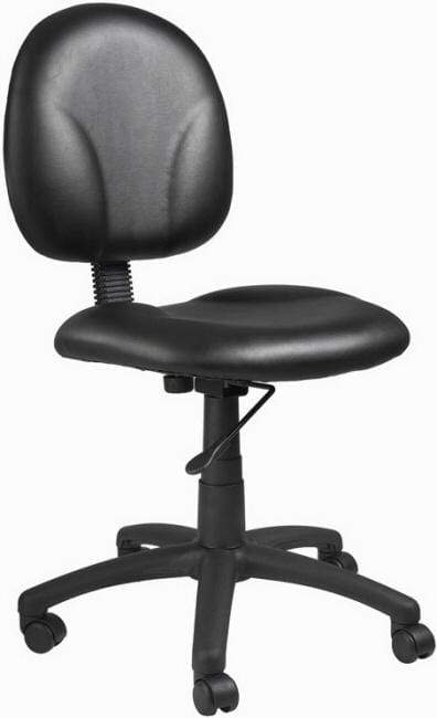 Boss Fabric Office Task Chair [B9090] Boss Office Products Black CS (+$3) / No Arms Task Chair B9090-CS