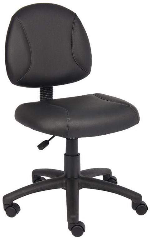 Boss LeatherPlus Value Office Chair [B305] Boss Office Products No Arms Task Chair B305