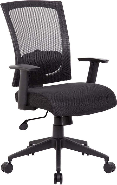 Boss Mesh Back Task Chair [B6706-BE] Boss Office Products Black Task Chair B6706-BK