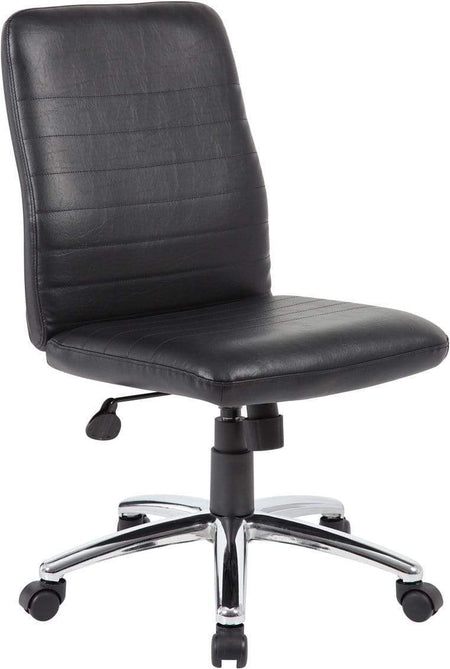 Boss Retro Task Chair [B430-BK] Boss Office Products No Arms Task Chair B430-BK