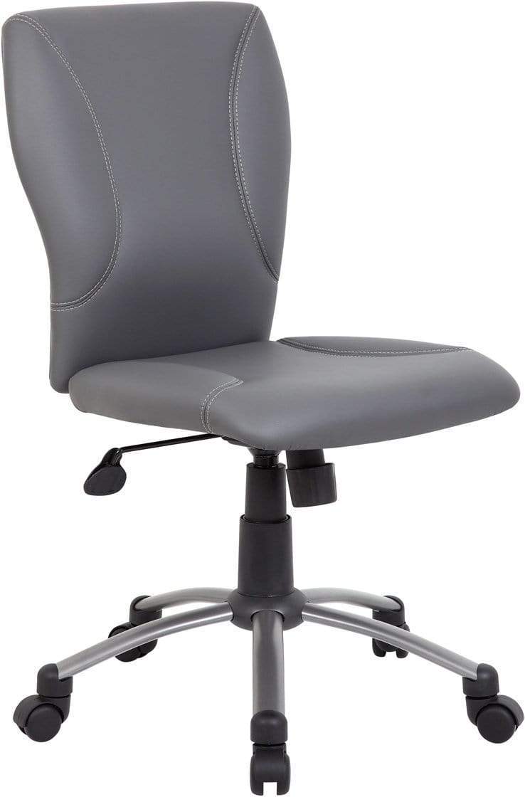 Boss Tiffany Microfiber Chair-Black [B220-BK] Boss Office Products Caresoft Plus Grey Office Chair B220-GY
