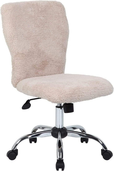 Boss Tiffany Microfiber Chair-Black [B220-BK] Boss Office Products Fur Cream Office Chair B220-FCRM