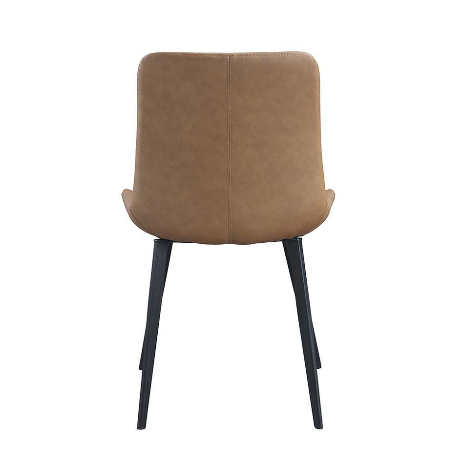 Abiram - Side Chair (Set of 2) - Brown PU