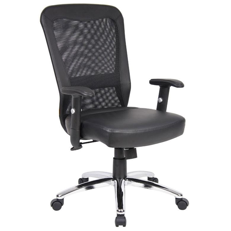 Executive Mesh Back Office Chair [B580] Boss Office Products Chrome (+$35) Mesh Chair B580C