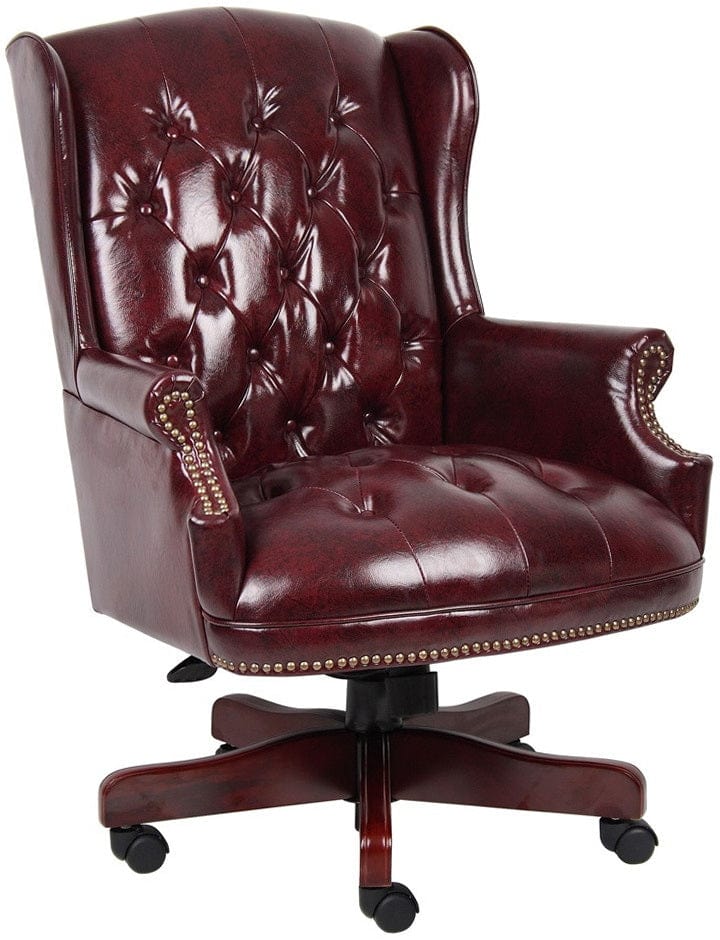 Traditional Button Tufted Executive Chair [B800] Boss Office Products Executive Chair